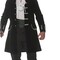 Frock Coat Adult Black STD Costume Fully Lined Velvet Jacket for Halloween
